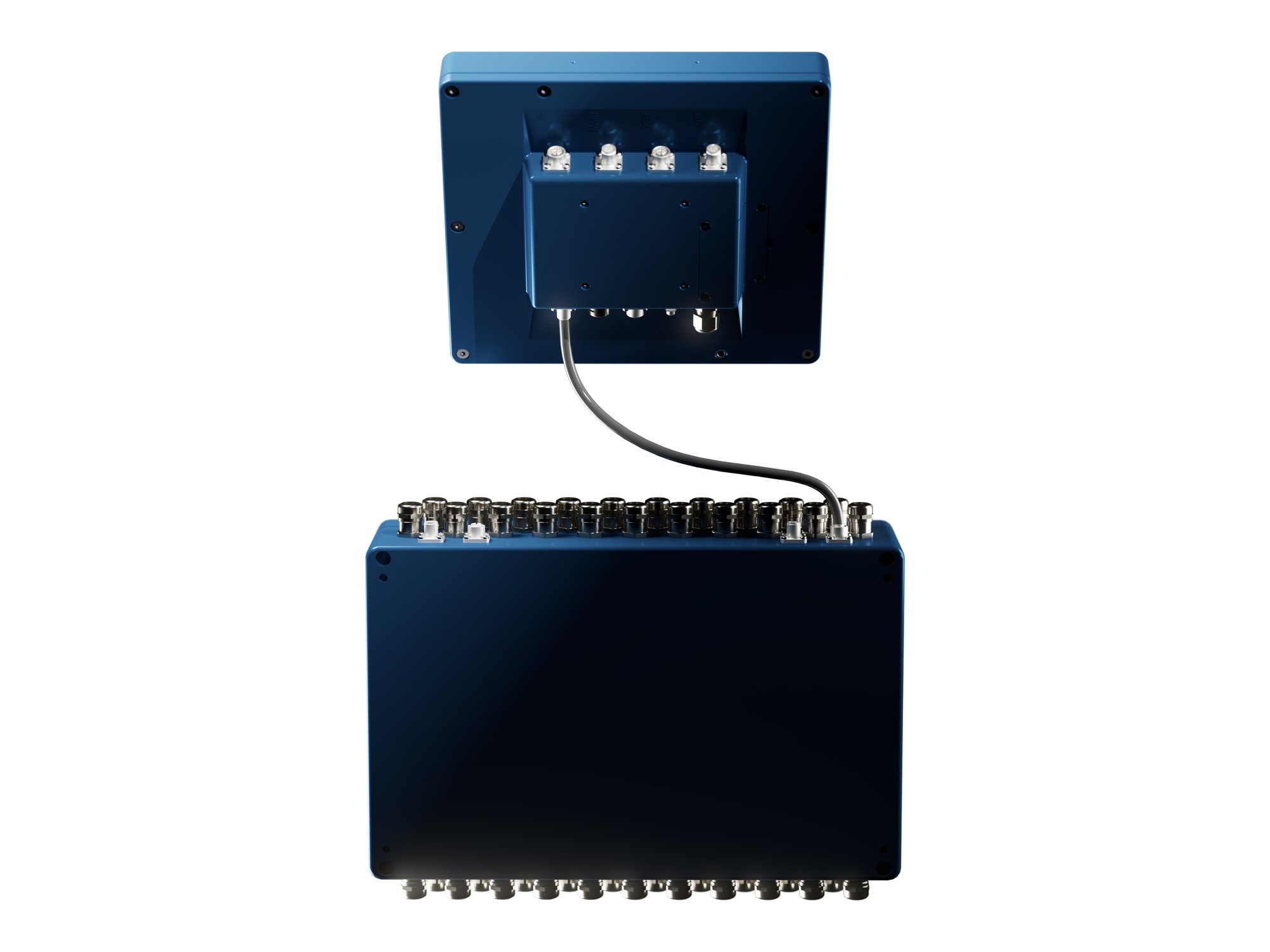 Rear of Core Unit and XPANSION Unit with M12 connectors