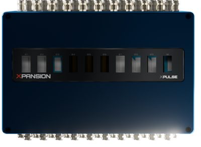 XPANSION Unit: ten slots, MID and non-MID modules colour-separated. Product visualisation showing the development state.